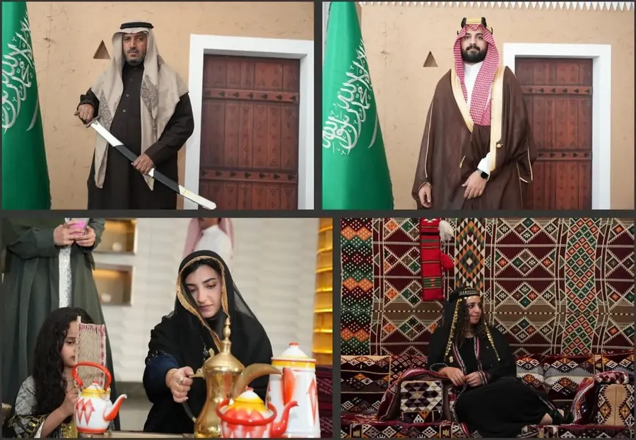 فندق هيلتون الرياض — تفعيل فعالية وتصوير فوري — يوم التأسيس من أعمال شعف
